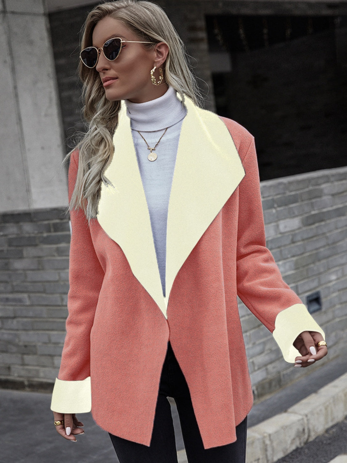 Petra | Long sleeve open front jacket