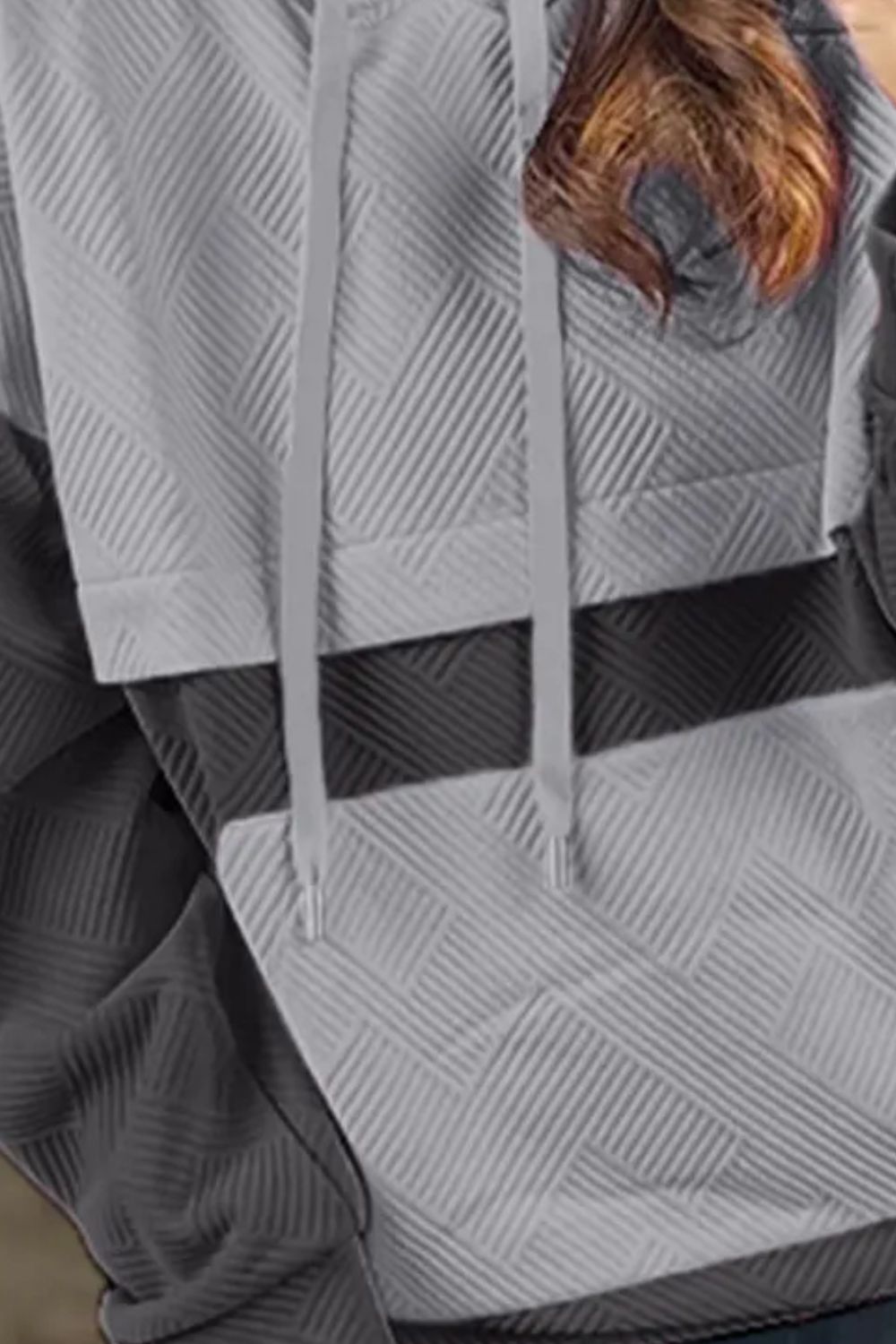 Lara | Long sleeve drawstring hoodie with color block design