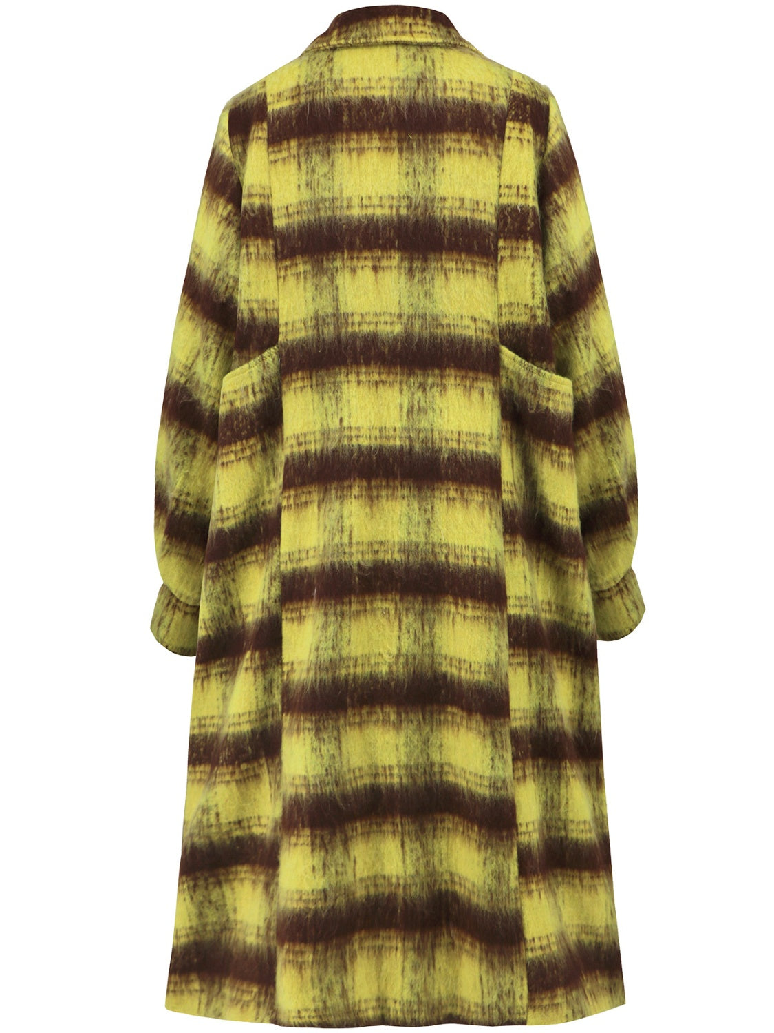 Rocio | Contrasting double breasted long sleeve coat
