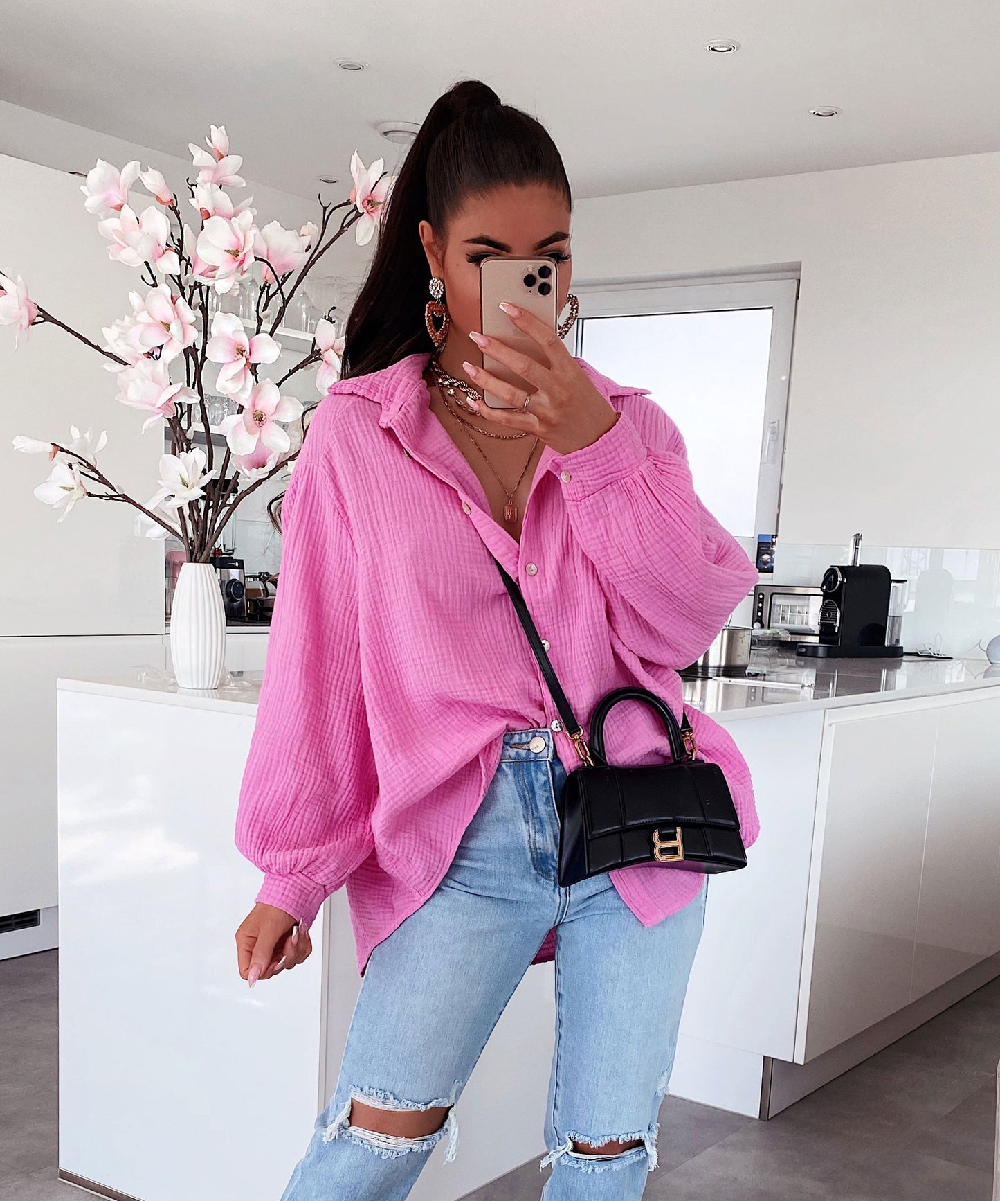Lucero® | Blouse Light Pink Short