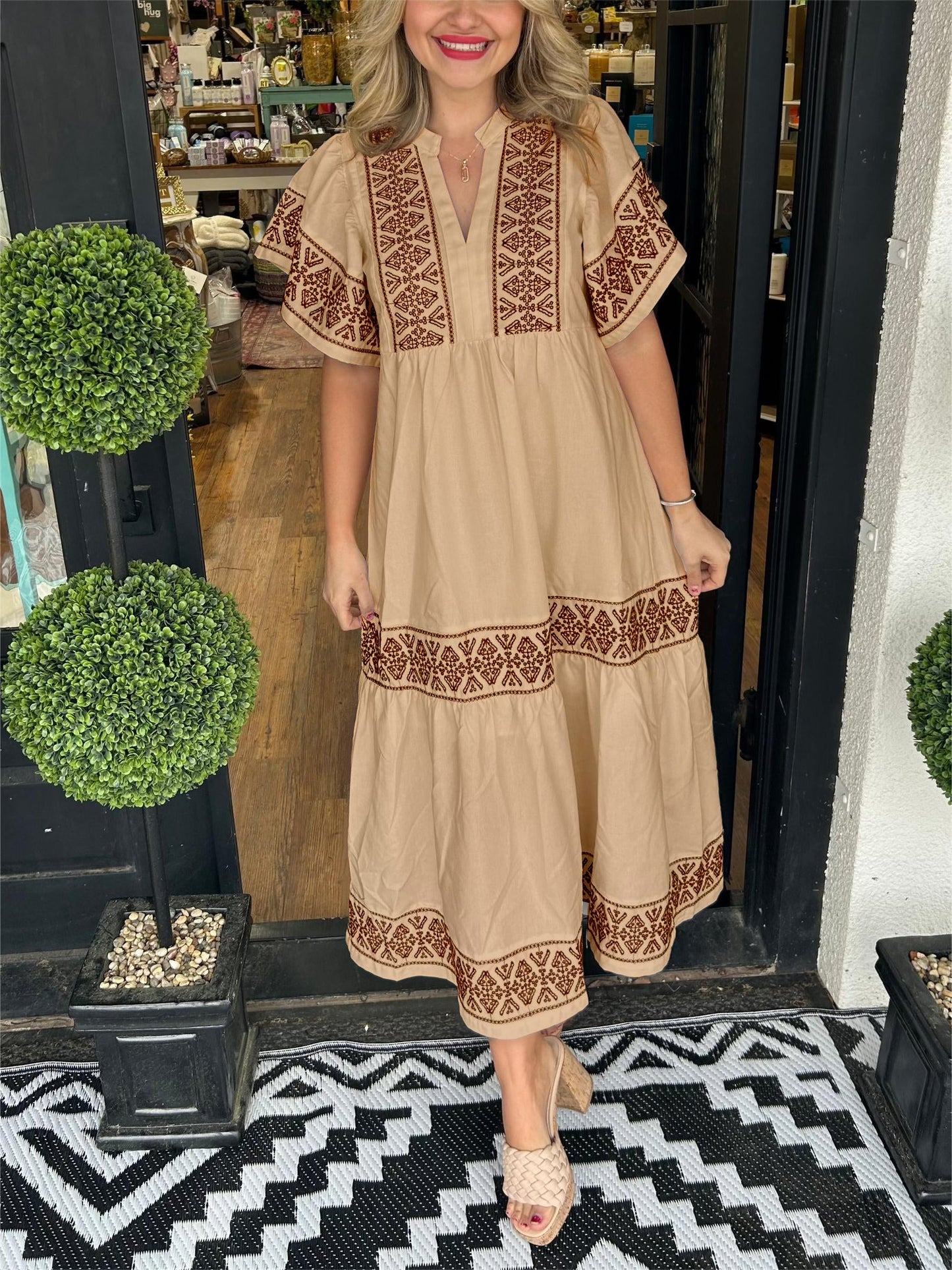 Sole® | Elegant Loose Puff Sleeve Dress