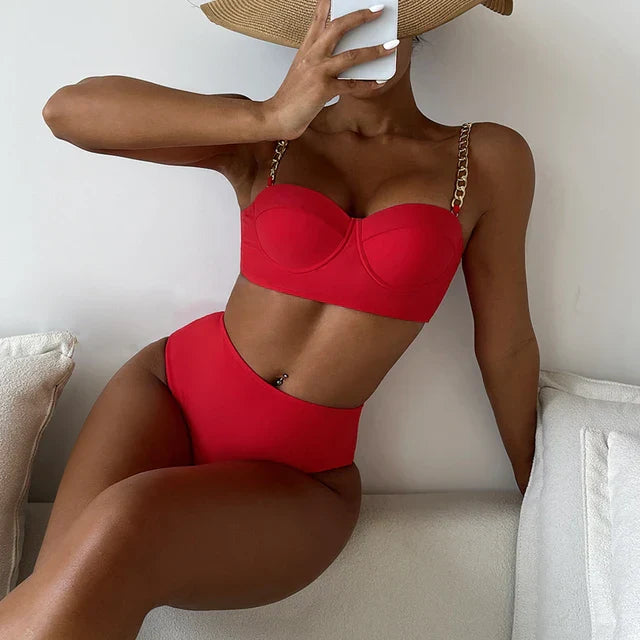 Ester® | High Waisted Padded Two Piece Set