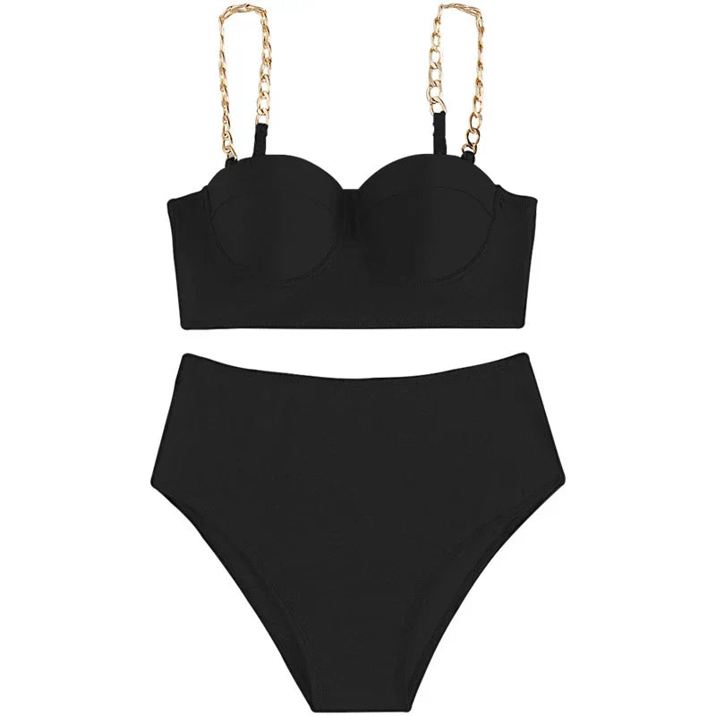 Ester® | High Waisted Padded Two Piece Set