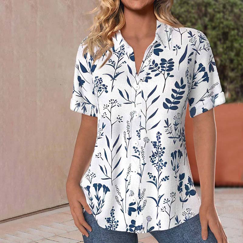 Brush® | Casual Blouse With Leaf Print