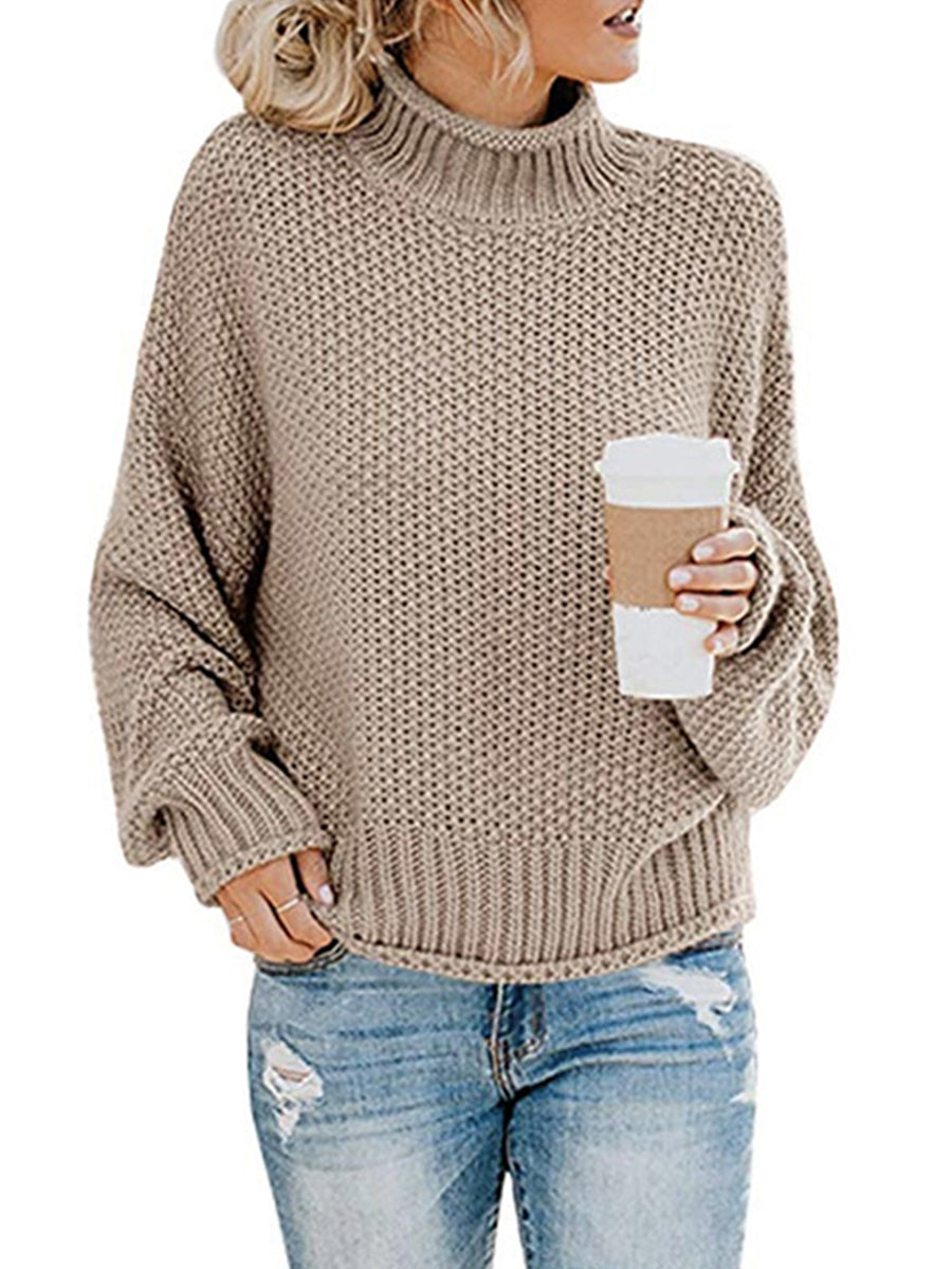 Agnes | Pullover with a turtleneck and dropped shoulders