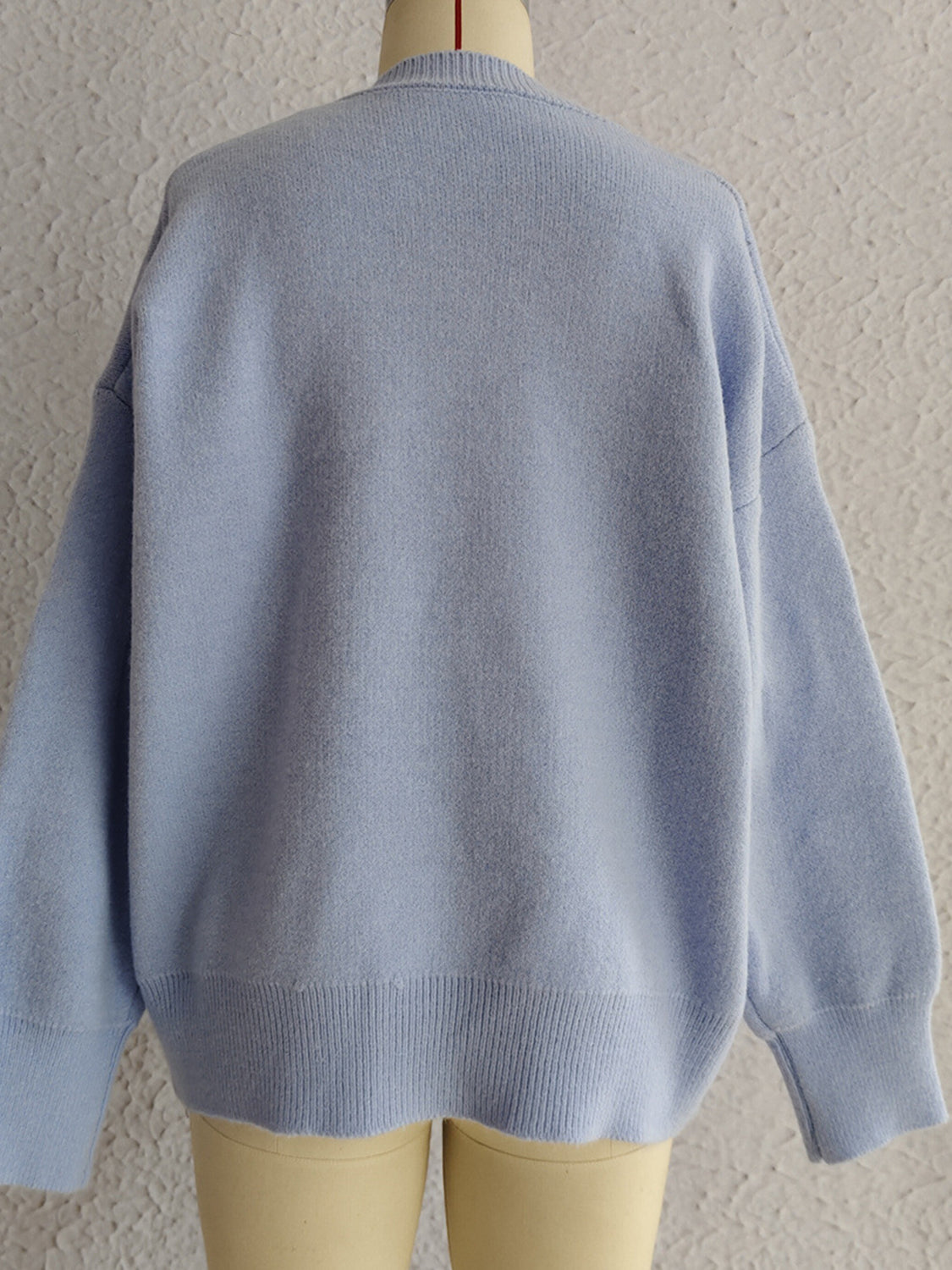 Sofia | Long-sleeved sweater with a floral crew neck