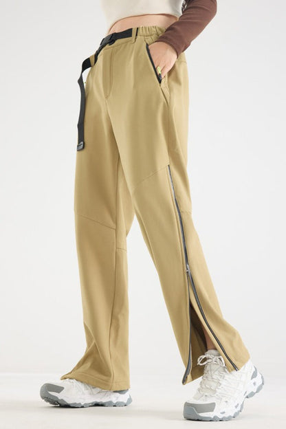 Waterproof Solid Zip Thermal Cargo Pants