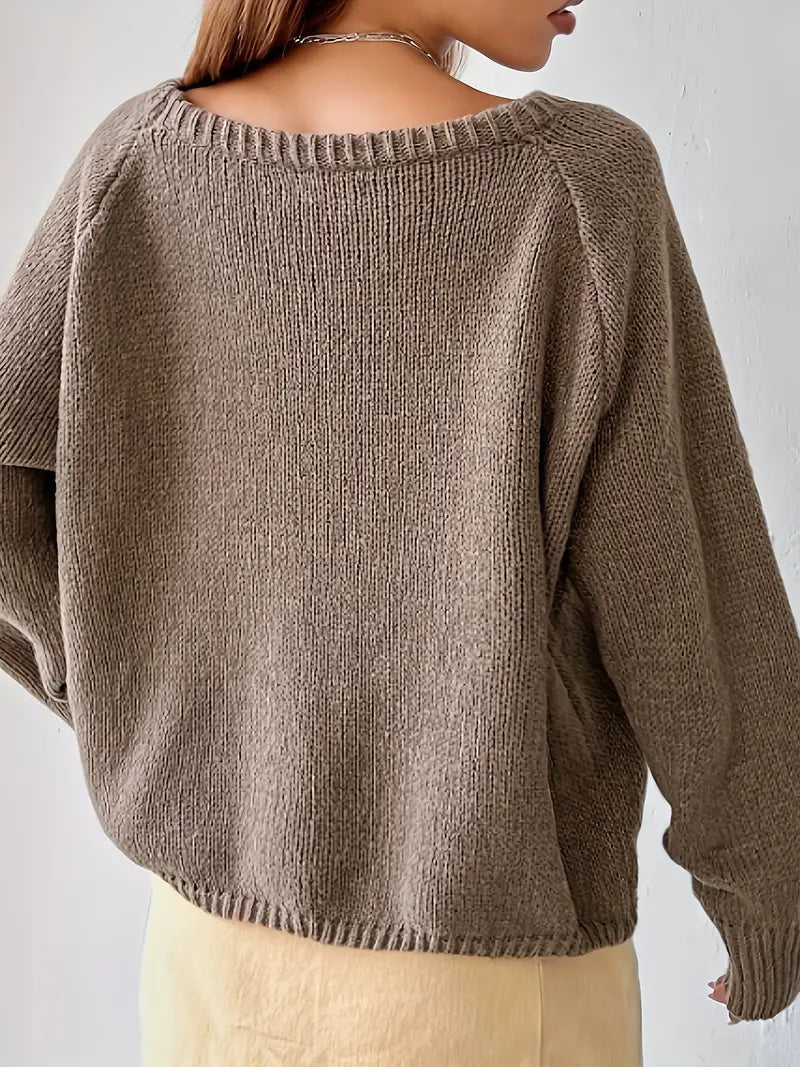 Zaida | Off-the-shoulder knit sweater