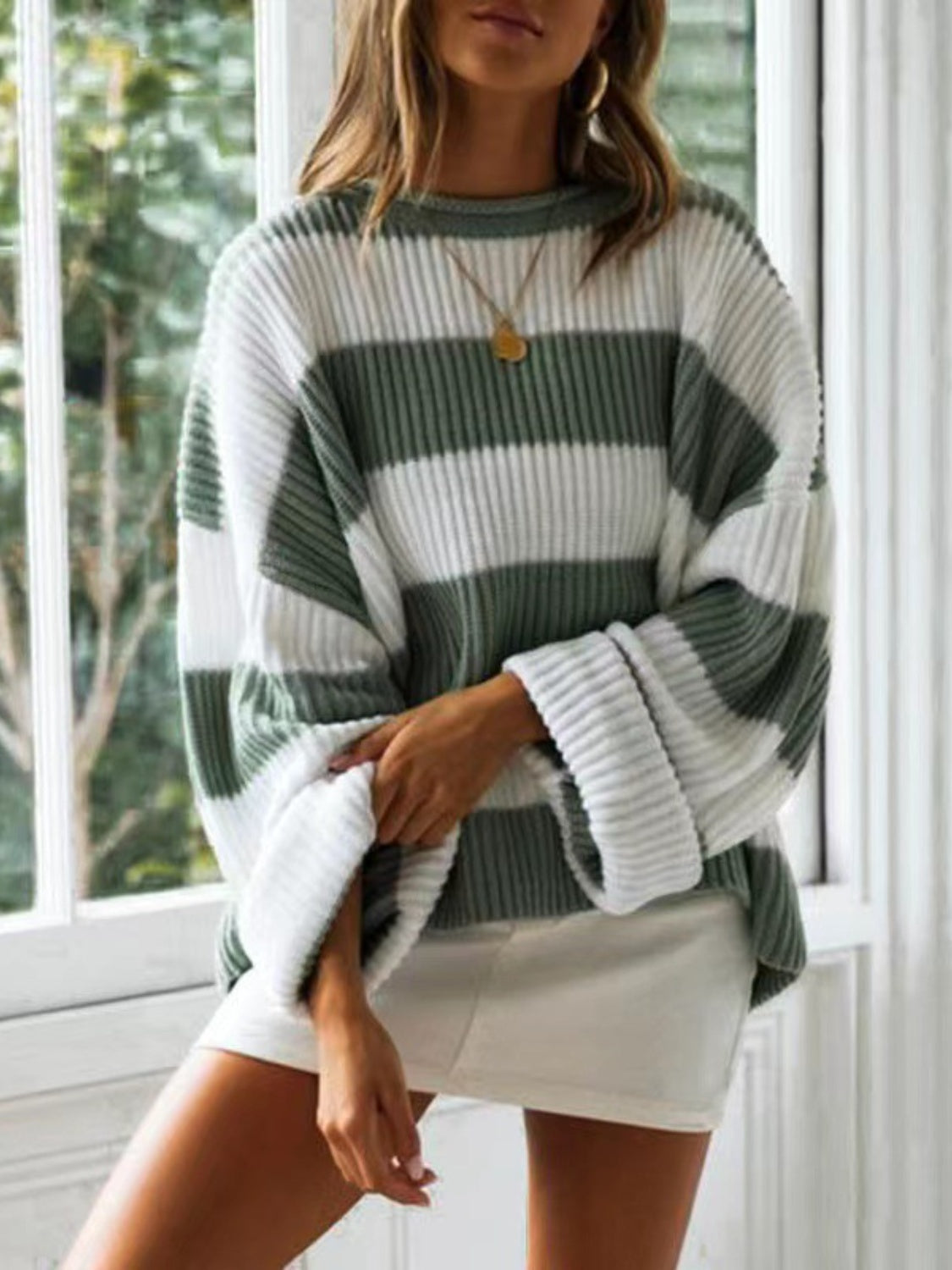 Tania | Crew neck sweater with long sleeves