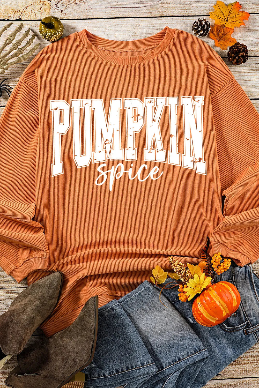 Milena | Long sleeve sweatshirt with letter graphic