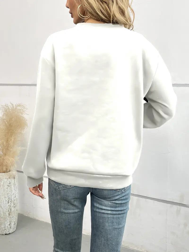 Nicole® | Oversized Cotton Sweater With Bow