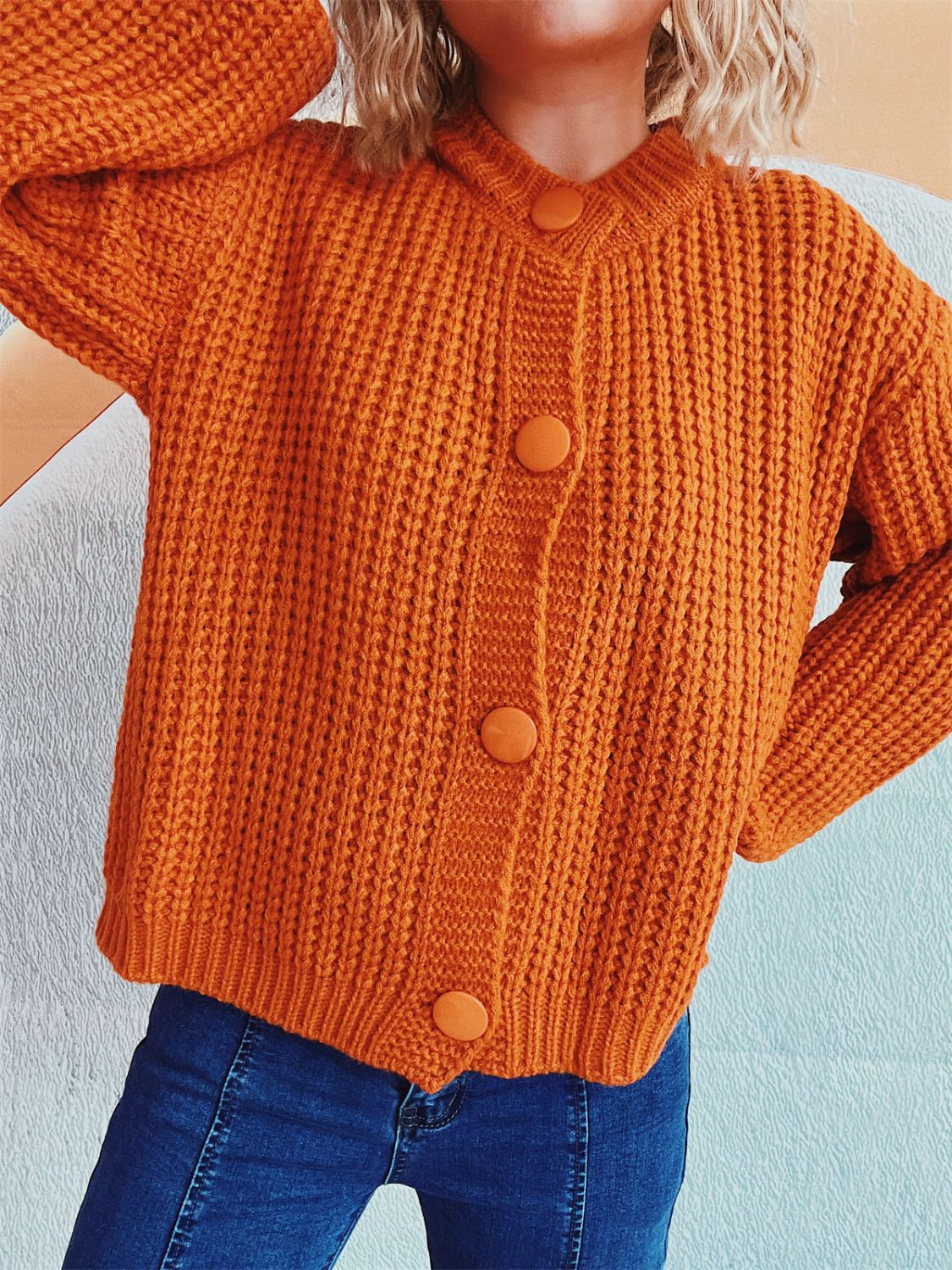 Adelheid | Long sleeve cardigan with buttons
