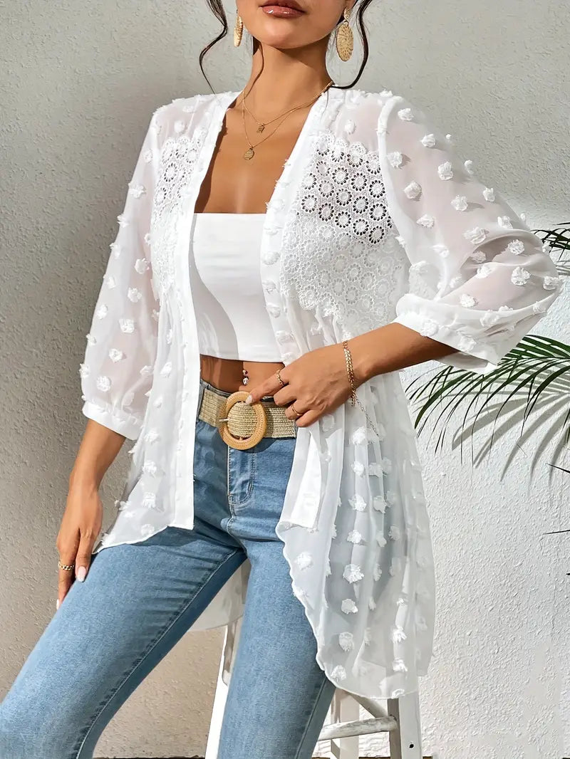 Muriel® | Elegant Long Sleeve Lace Top