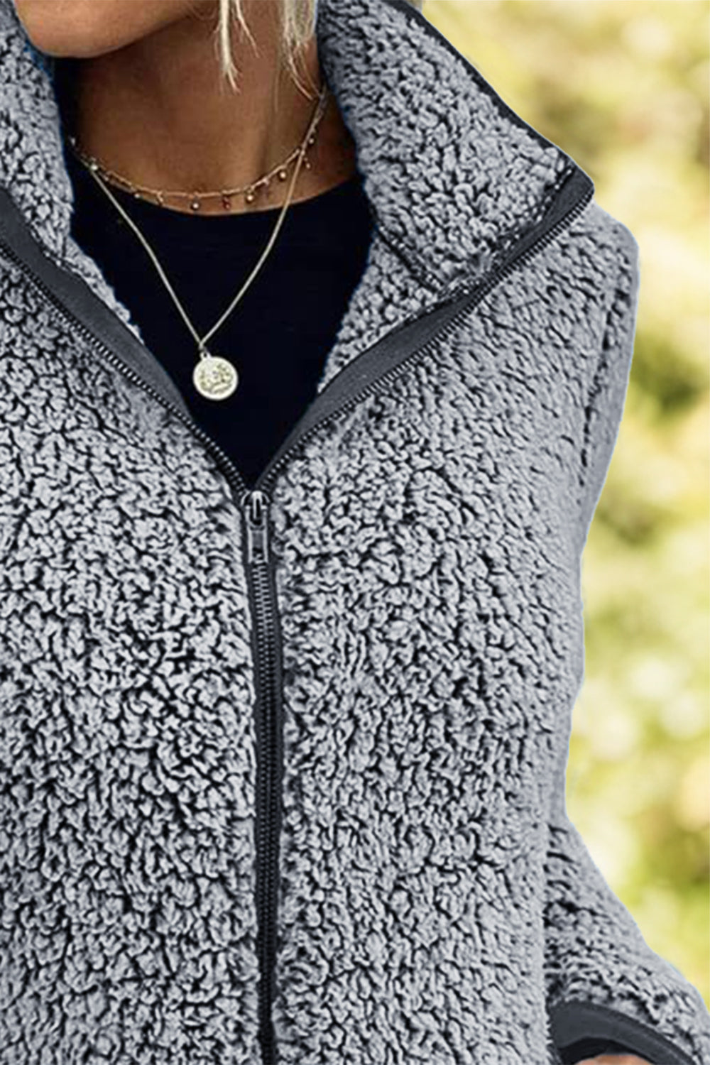 Doris | Turtleneck jacket with zip and pockets