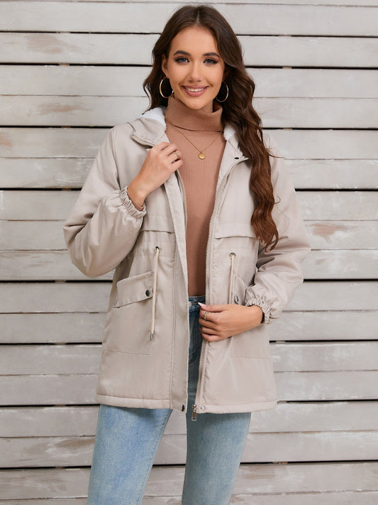 Stefanie | Hooded jacket with drawstring and long sleeves