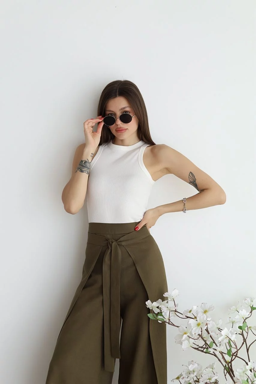 Lara® | Long Linen Trousers