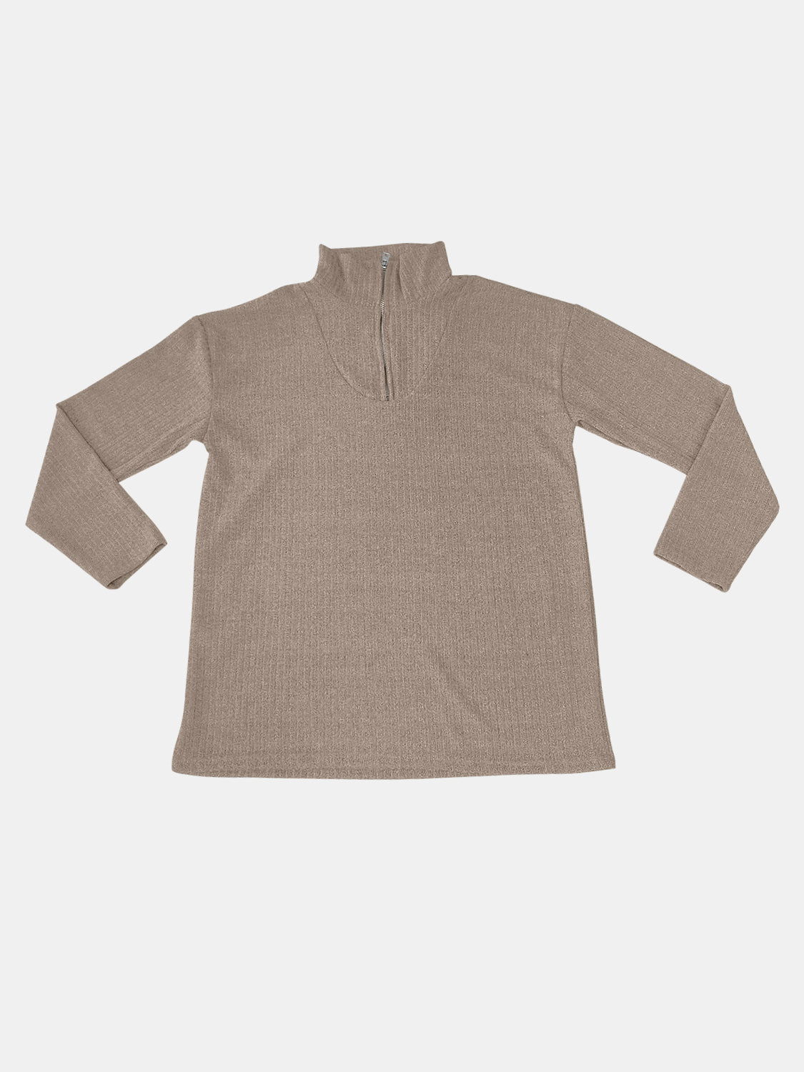 Teresa | Full size quarter zip long sleeve top