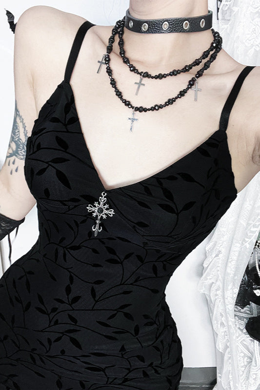 Slim Velvet Gothic Dress