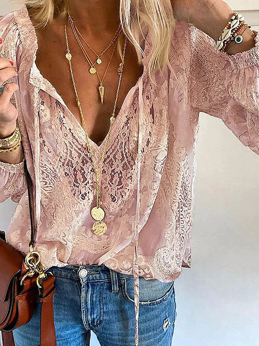 Marta® | Exclusive Blouse With Lace Decorations