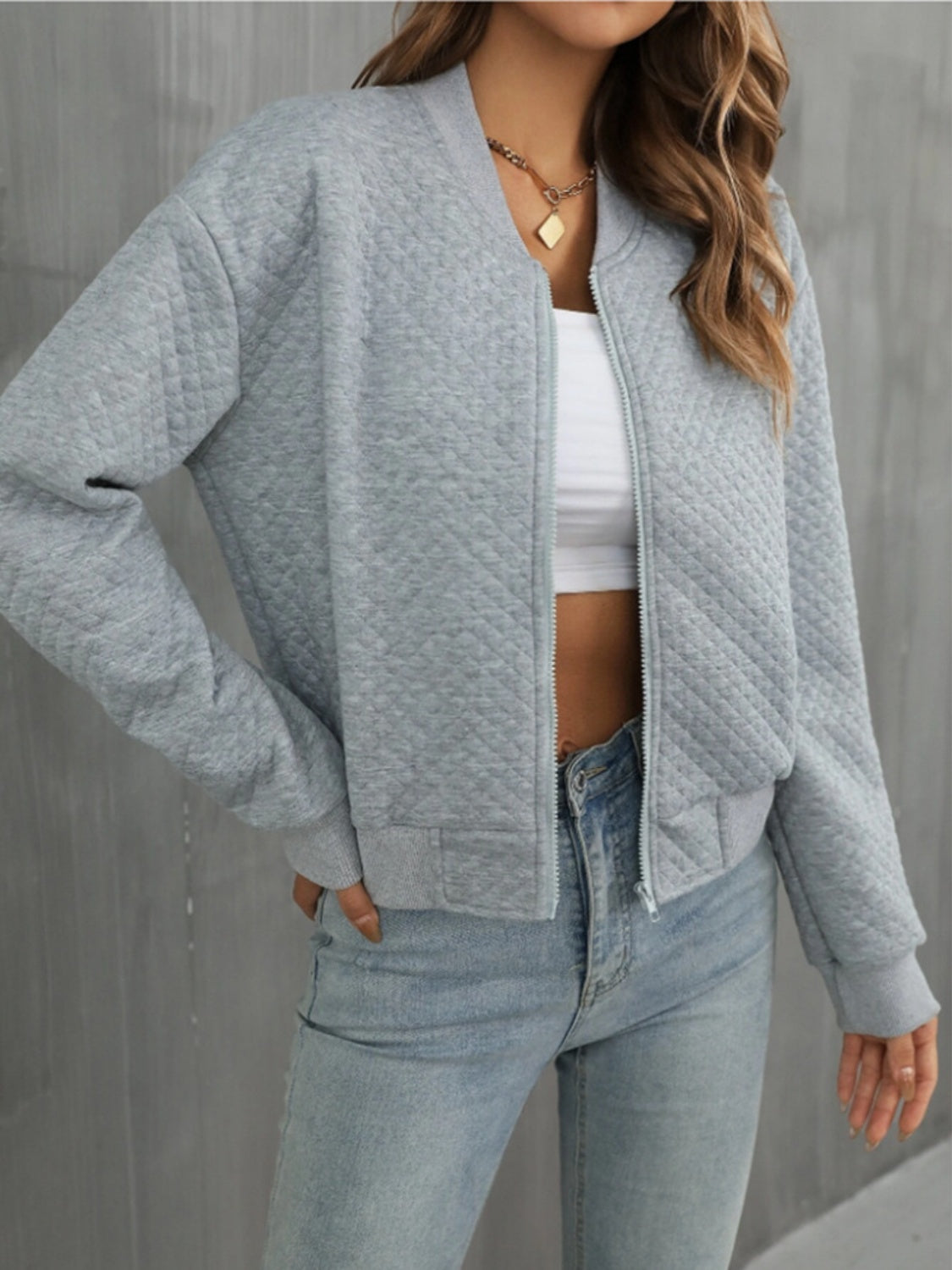 Ines | Long sleeve jacket with zip