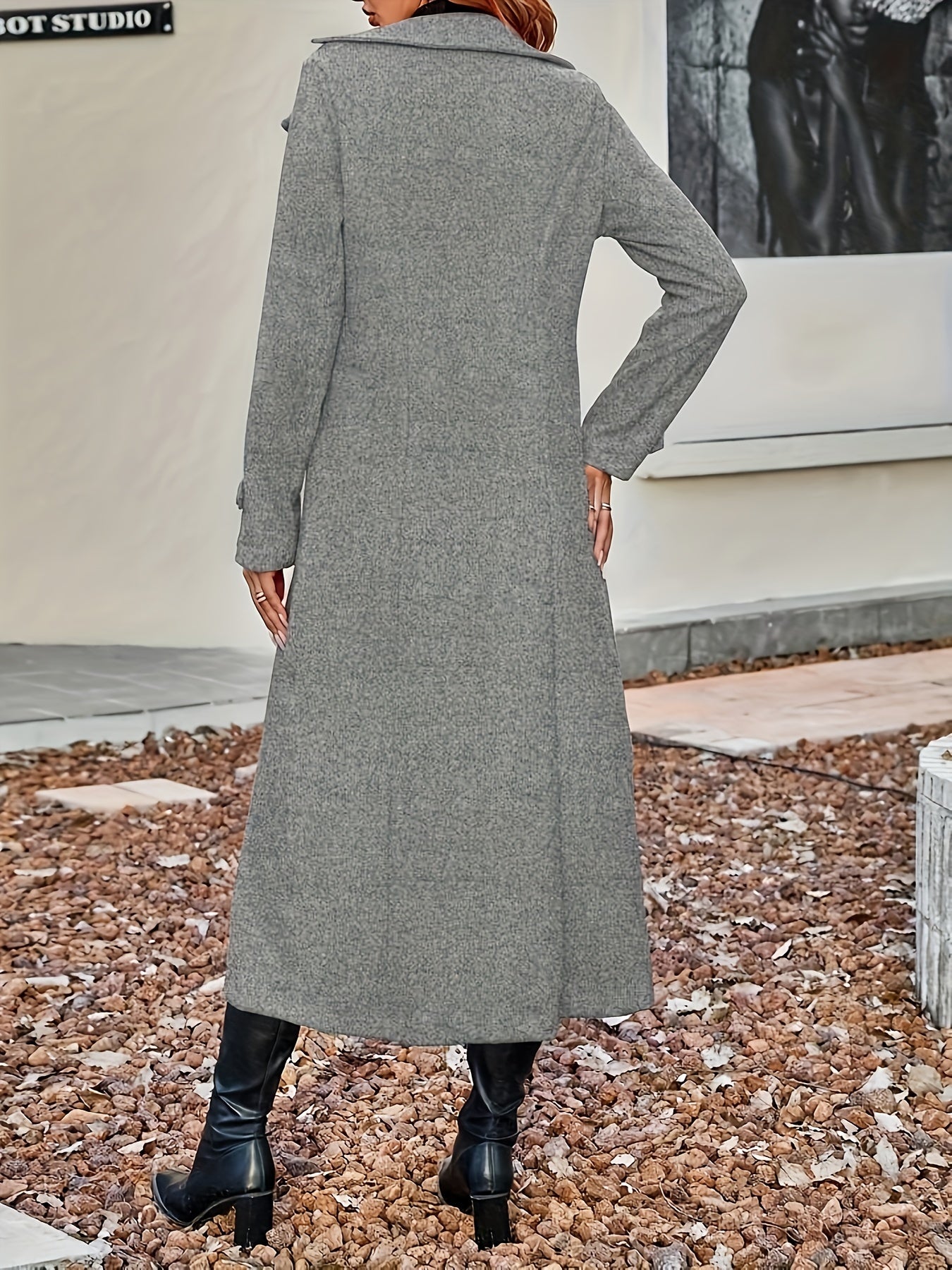 Paulina | elegant classic winter coat with double buttons for women