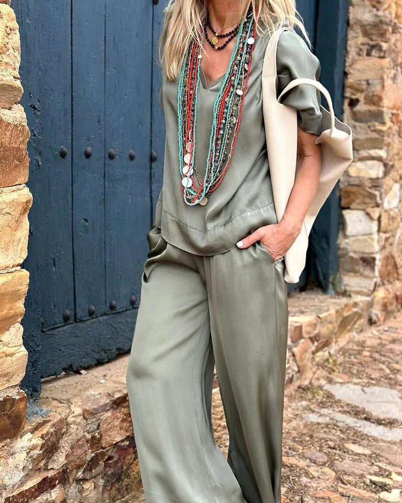 Leandra® | Blouse And Trousers In The Elegance Set