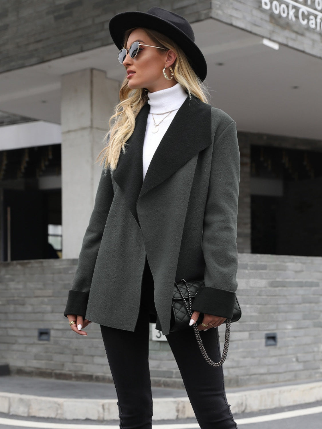 Petra | Long sleeve open front jacket