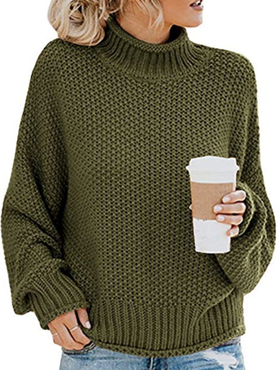 Agnes | Pullover with a turtleneck and dropped shoulders