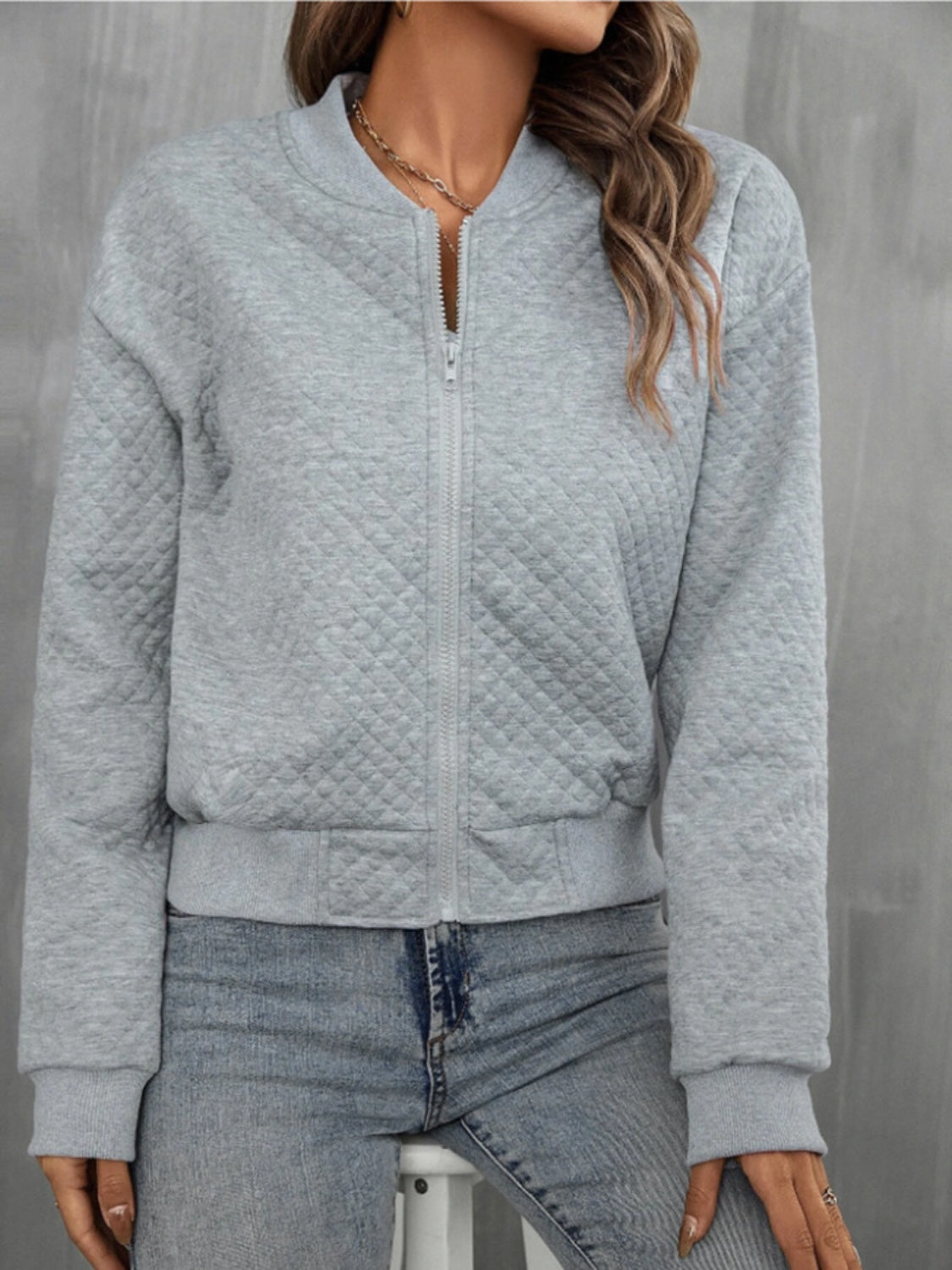 Ines | Long sleeve jacket with zip