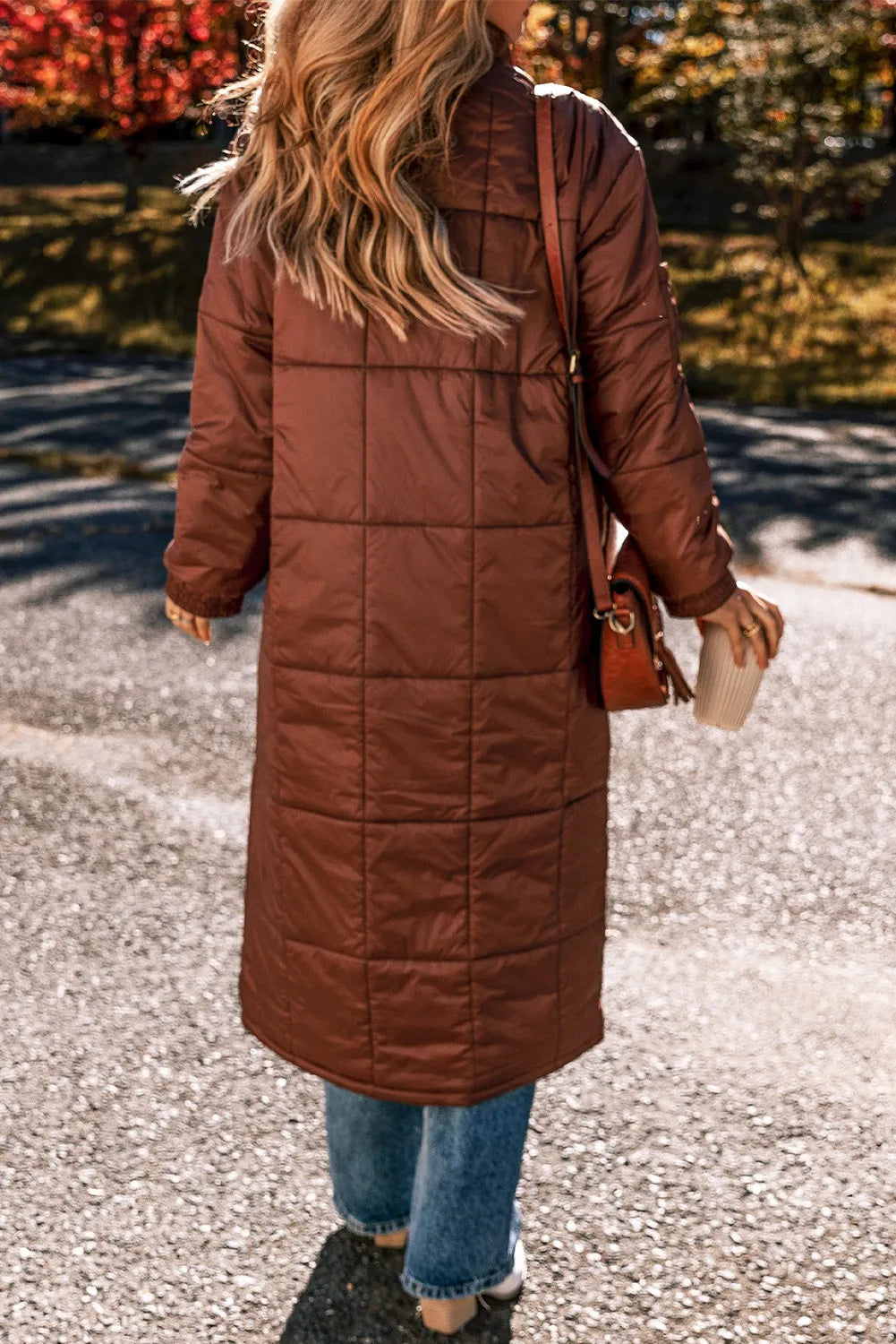 Teodora | Long-sleeved winter coat with pockets and bubble structure