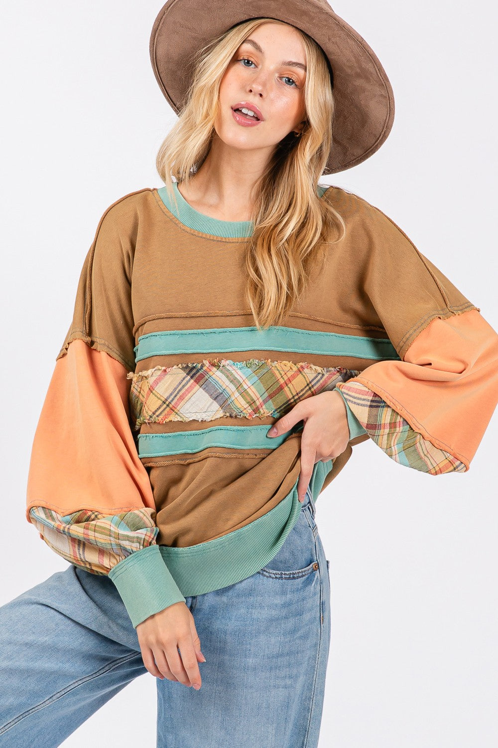 Elsa | Color block sweatshirt