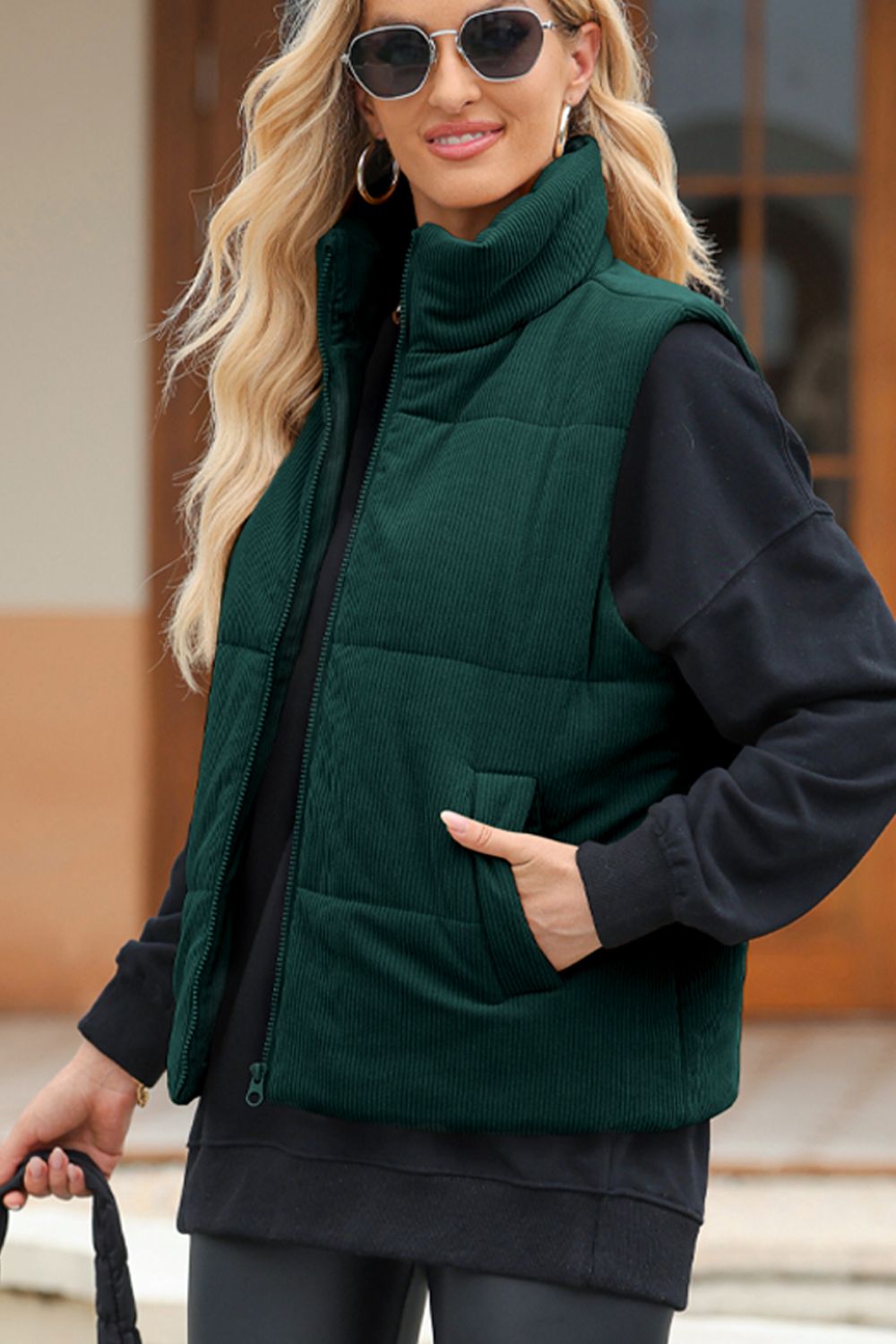 Harriet | Zip-up turtleneck sweater