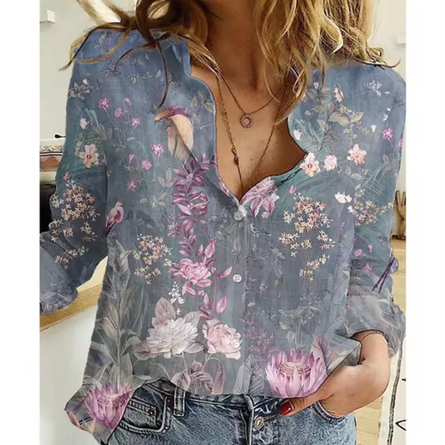 Silvia® | Freesia – Chemisier à Imprimé Floral