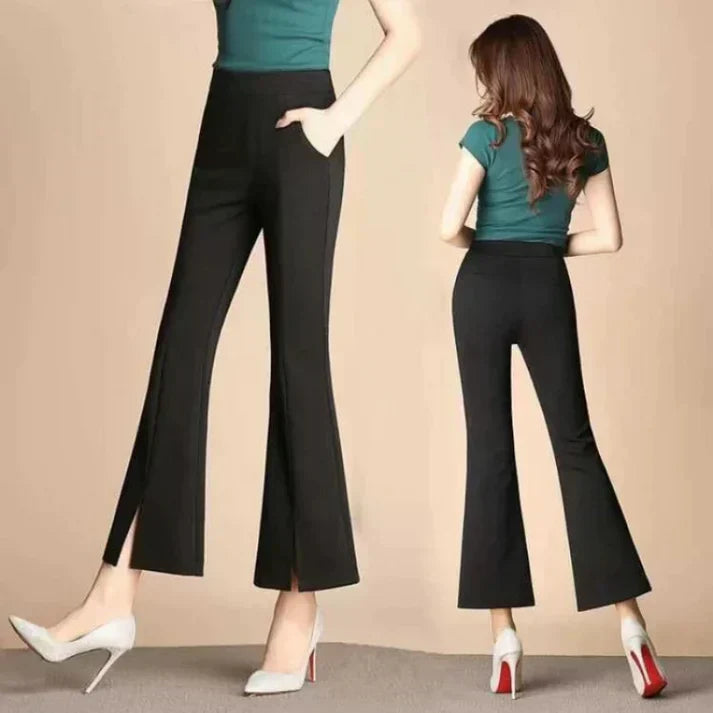 Ester® | Elegant High-Waisted Flared Trousers