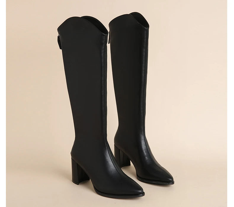 Liliana® | Elegant women's boots with zipper and high heel