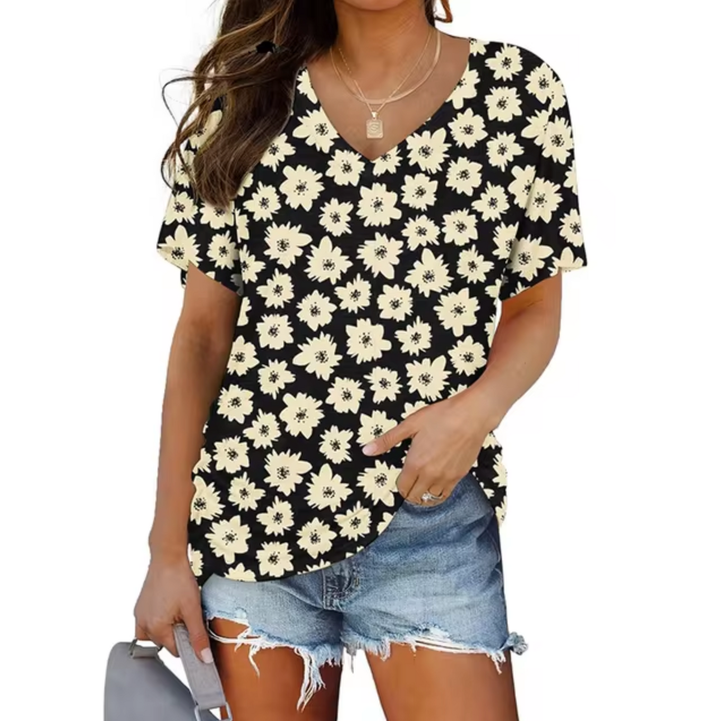 Hailey® | Printed V-Neck T-Shirts