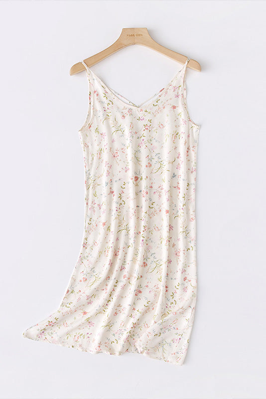 Nahir® | Printed Camisole Dress With Crossed Straps At The Back