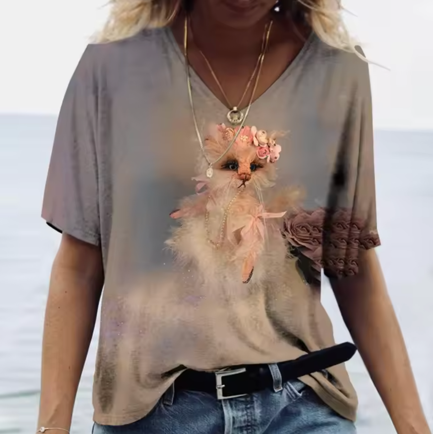 Ornella® | Colorful T-Shirts With Bunny Print