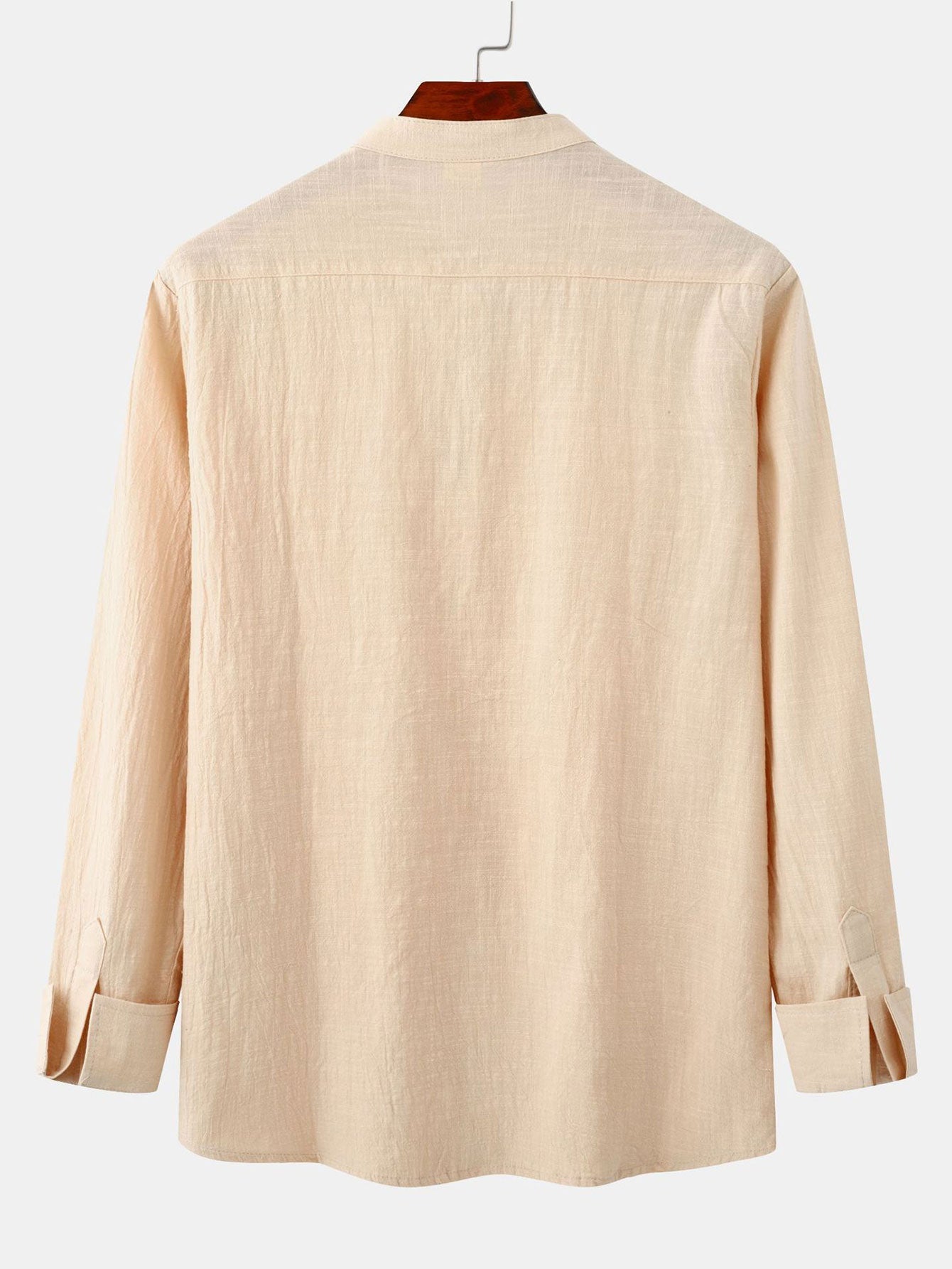 Katrina® | Shirt With Vertical Collar In Linen Look And Linen Trousers With Straight Legs.
