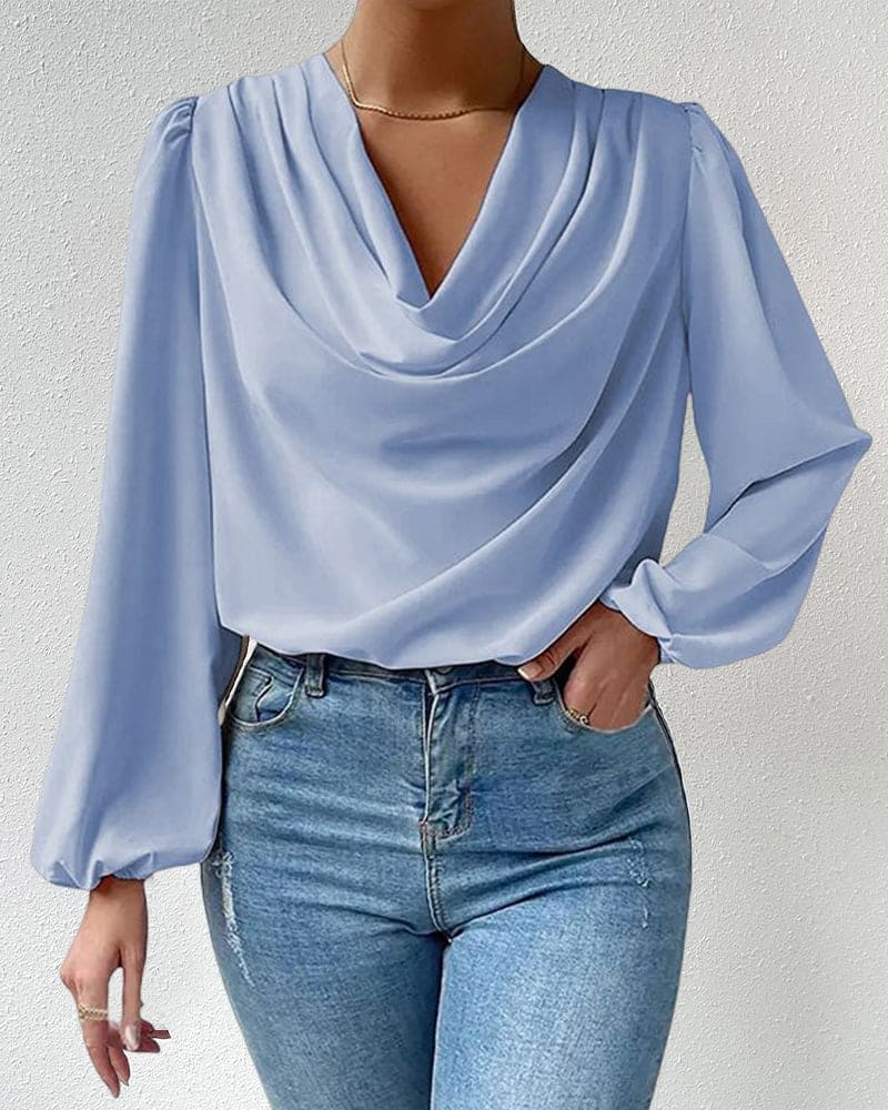 Natalia® | Loose-Fitting Long-Sleeved Blouse