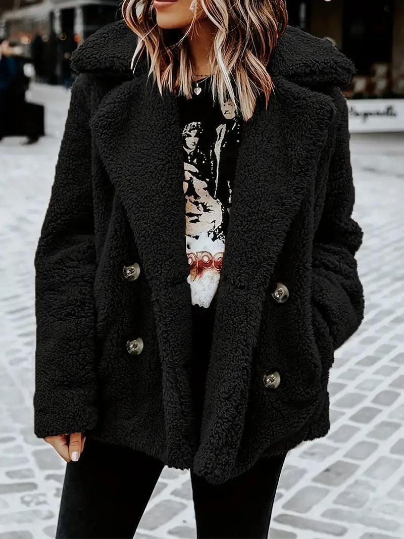 Frida | Knitted plush jacket