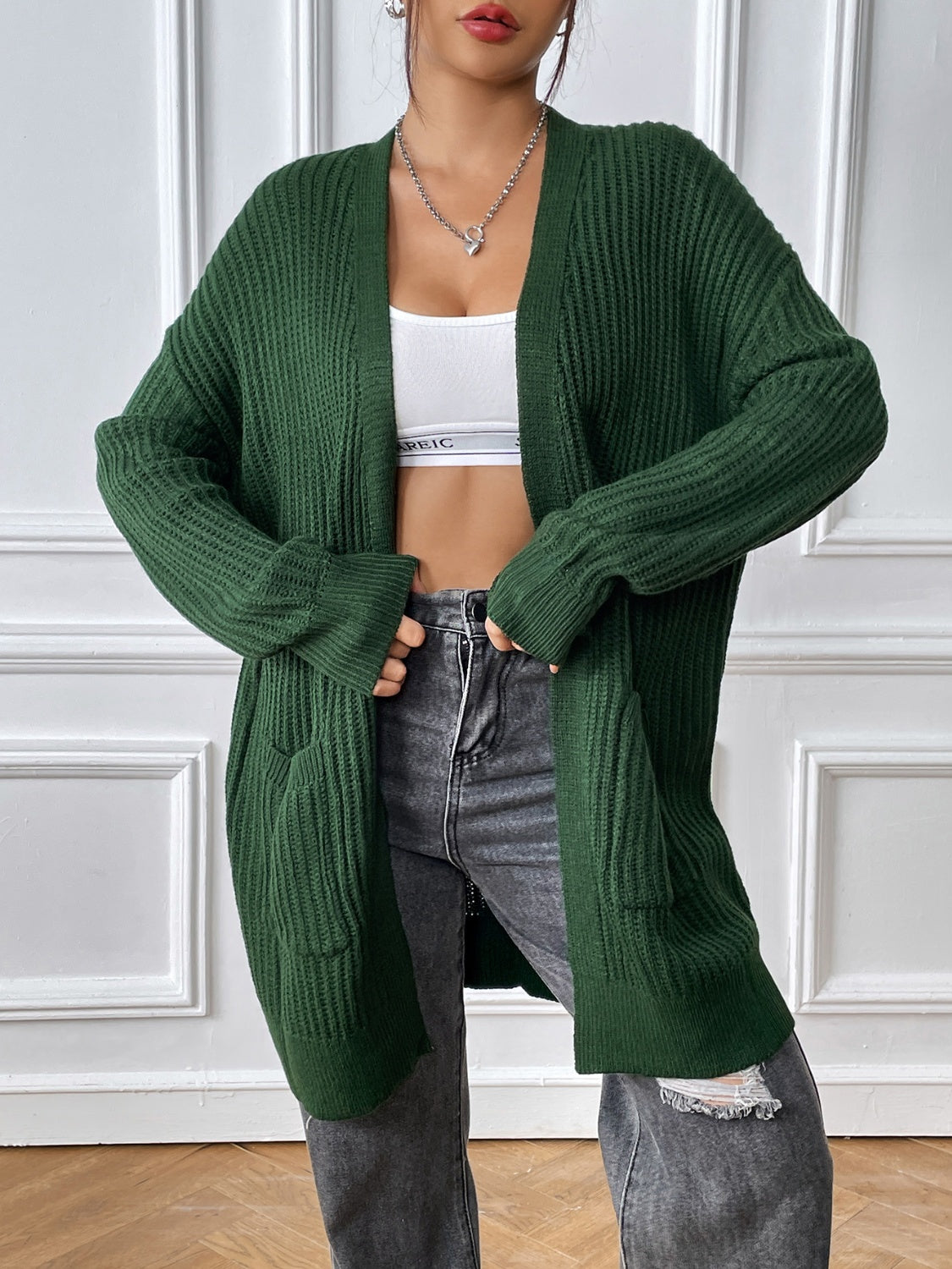 Heidi | Long sleeve open front cardigan
