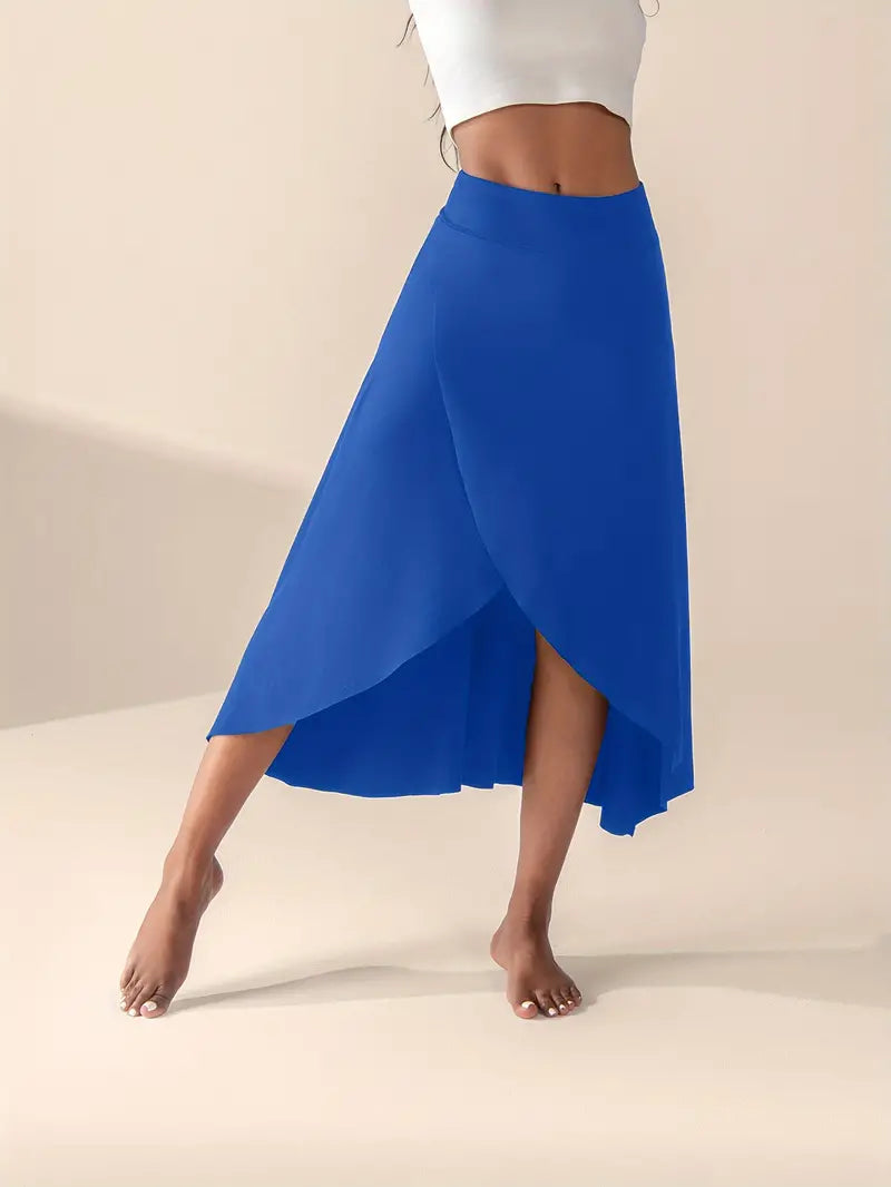 Luciana® | High Waist Slit Skirt With Pockets