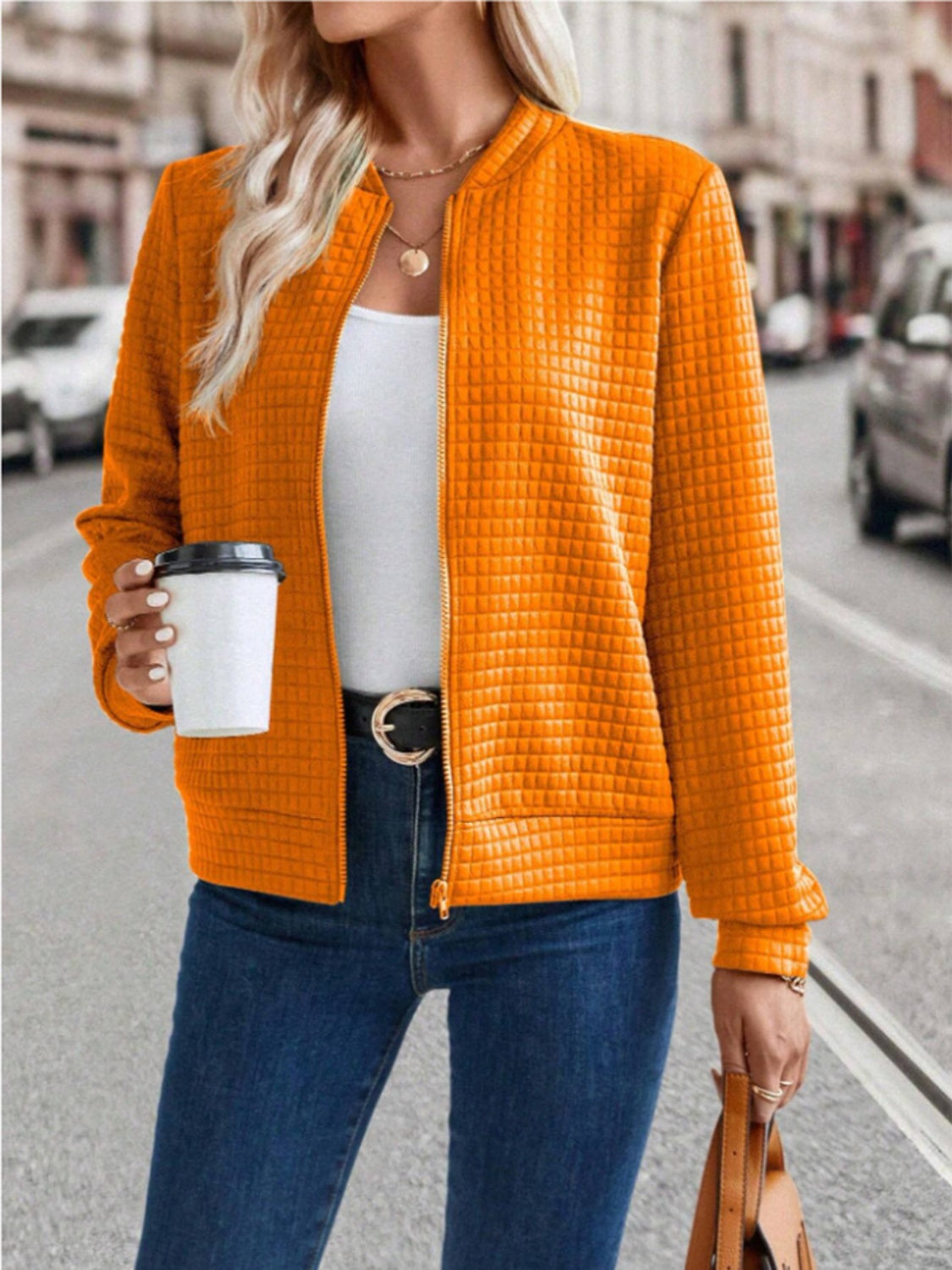 Sigrid | Long sleeve jacket with zip