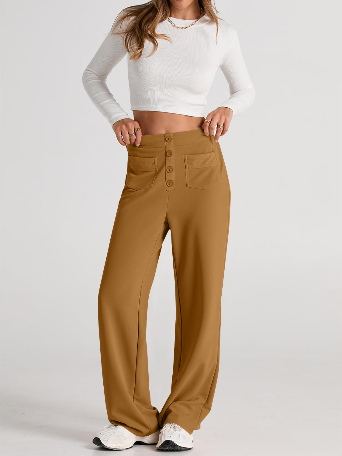 Aurora | Wide-leg, high-waisted trousers