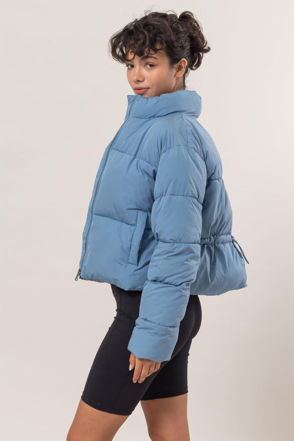 Fabiana | Puffer jacket with quilted back and drawstring