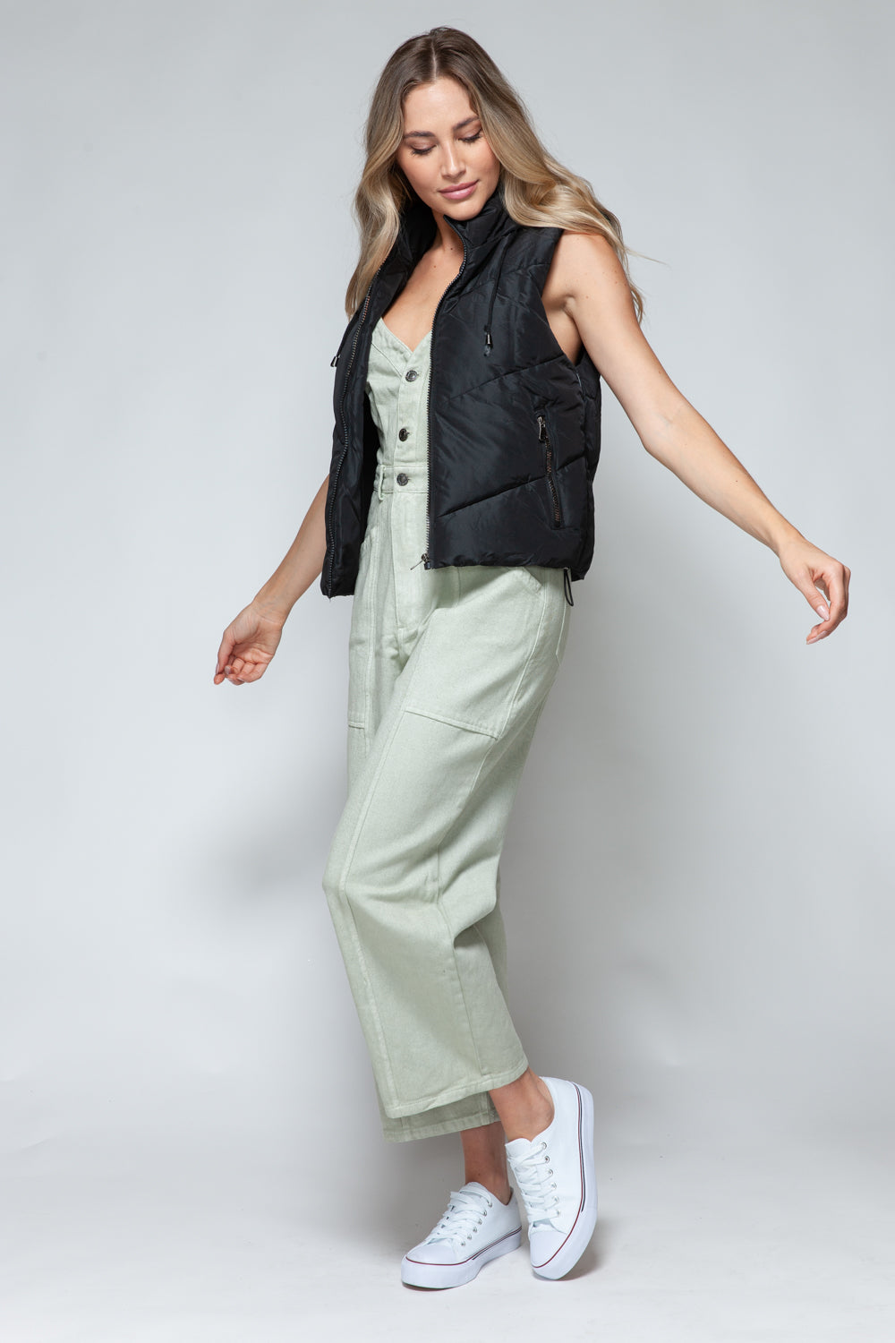 Esther | Snobish quilted hooded zip-up vest