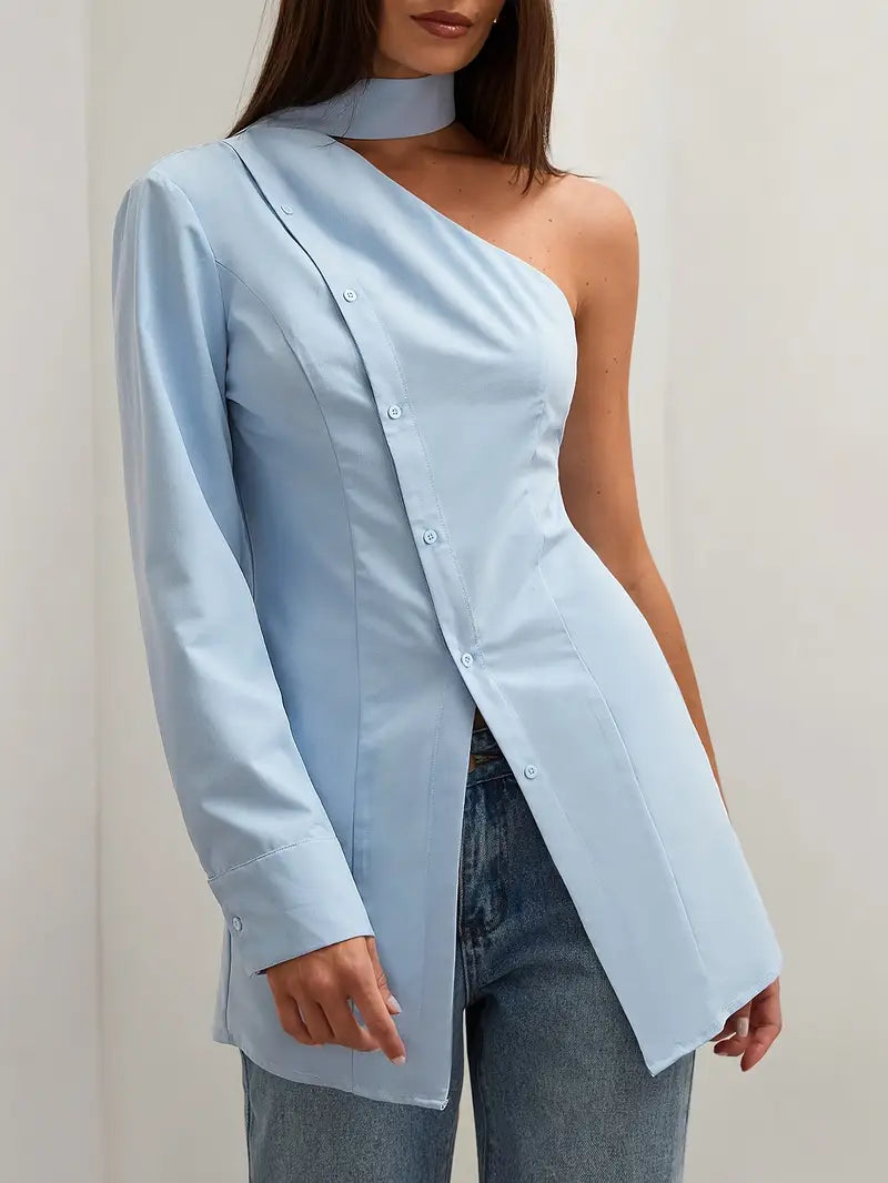 Serena® | Stylish Asymmetric Blouse