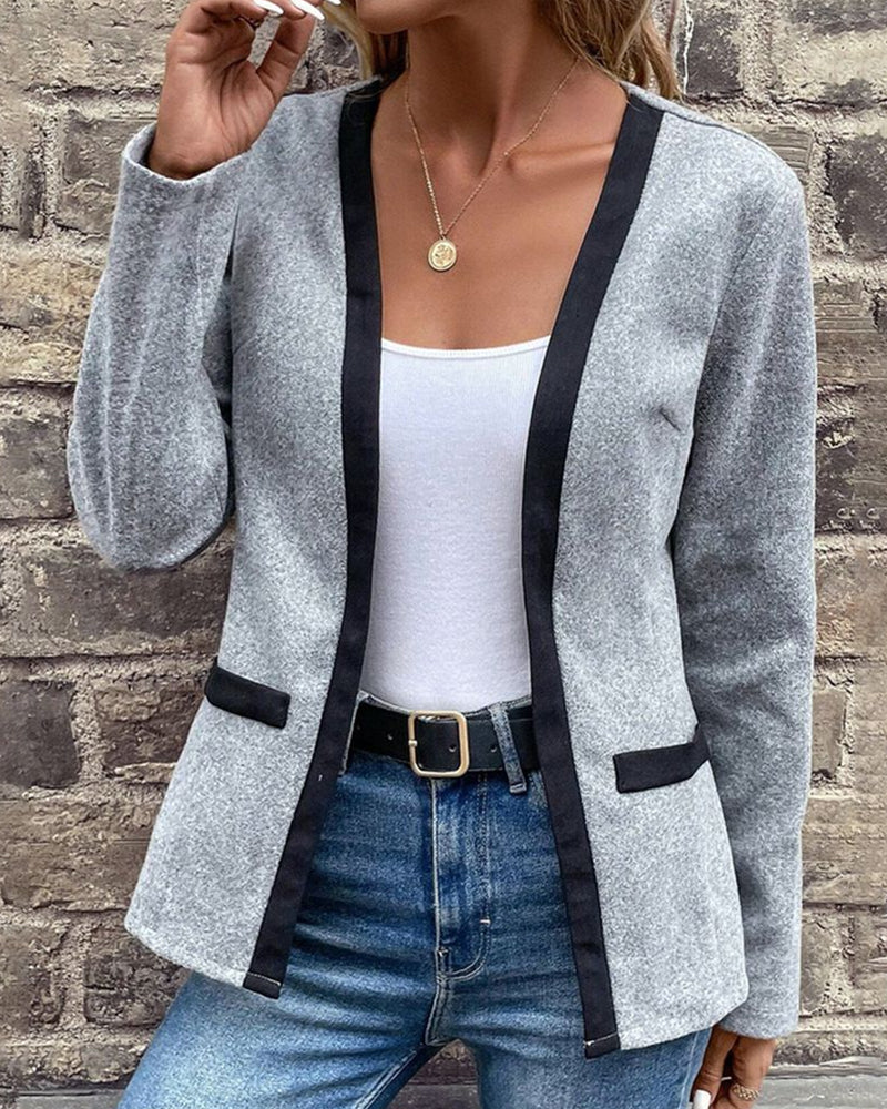 Daria | Stylish cardigan in a contrasting color