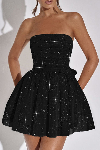 Elegant Strapless Bodycon Mini Party Dress